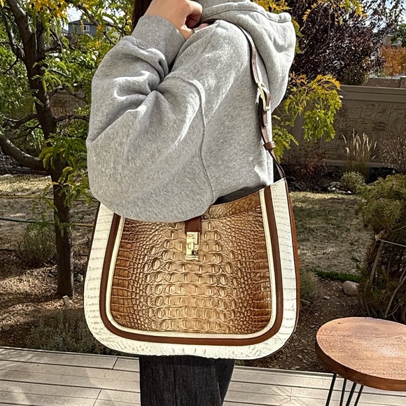 Brahmin Handbags - Brahmin Johanna Cappuccino Shoreham Shoulder Bag NWOT  & Wallet NWT